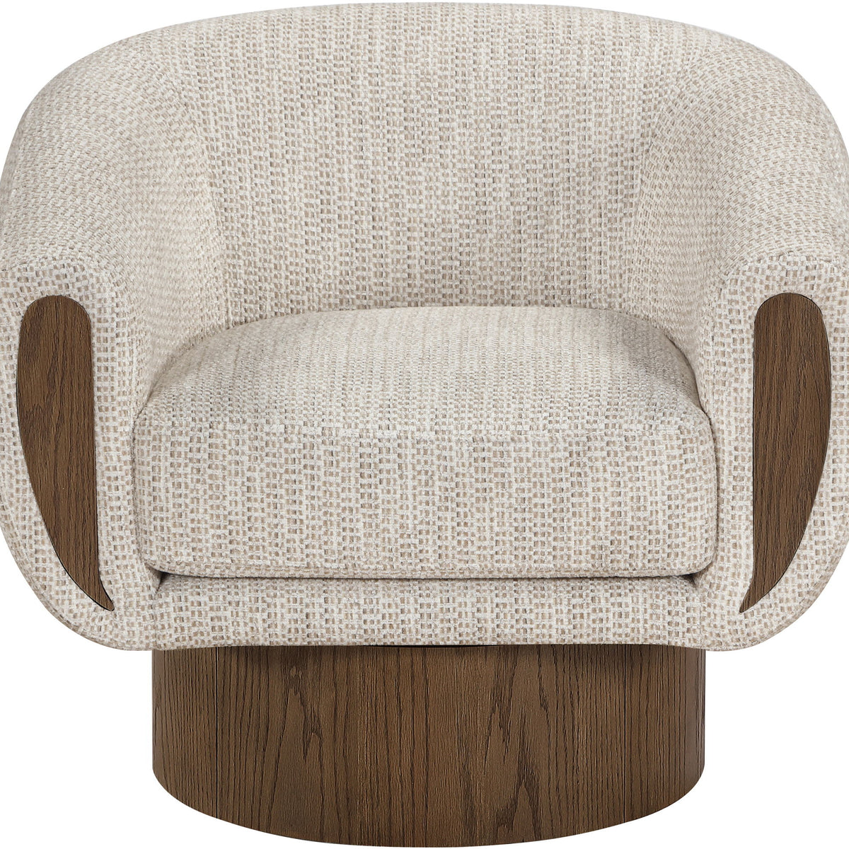 Avella - Interwoven Fabric Swivel Accent Chair