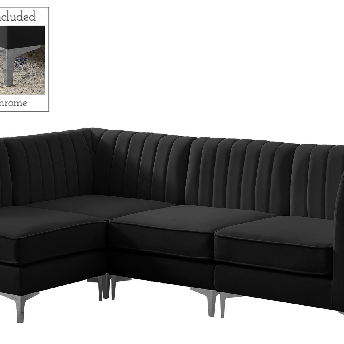 Alina - 4 Piece Modular L-Shaped Sectional