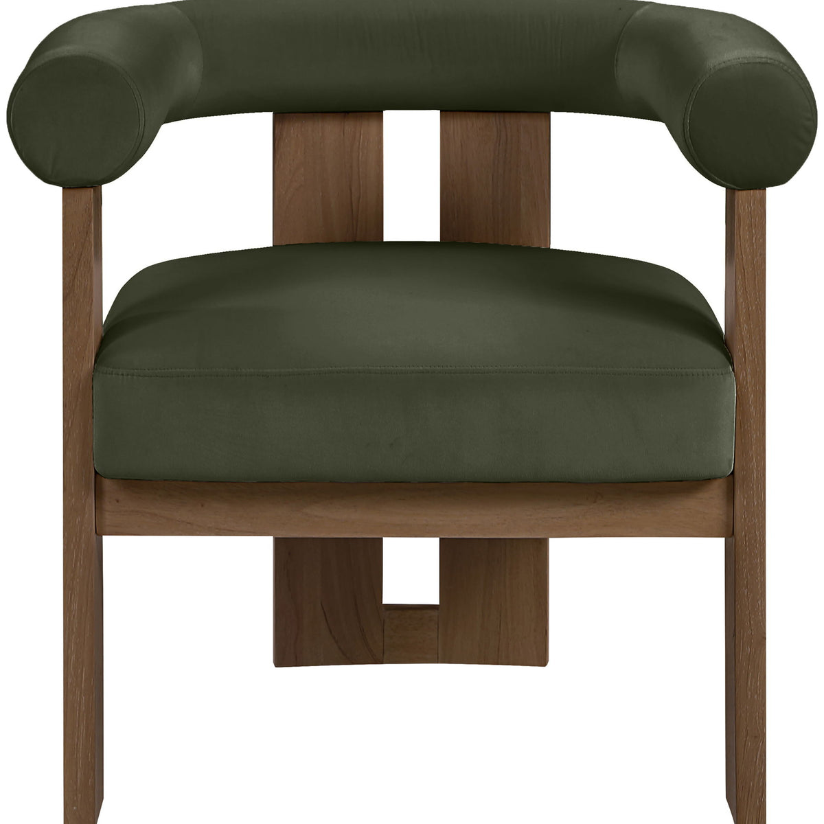 Arienzo - Performance Fabric Upholstered Accent Chair - Walnut Base