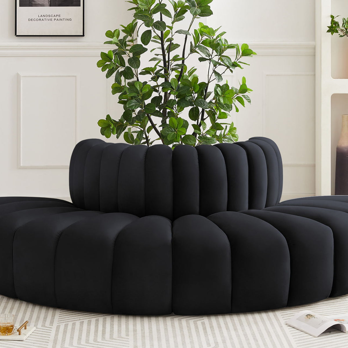 Arc - Velvet 4 Piece Modular Sofa