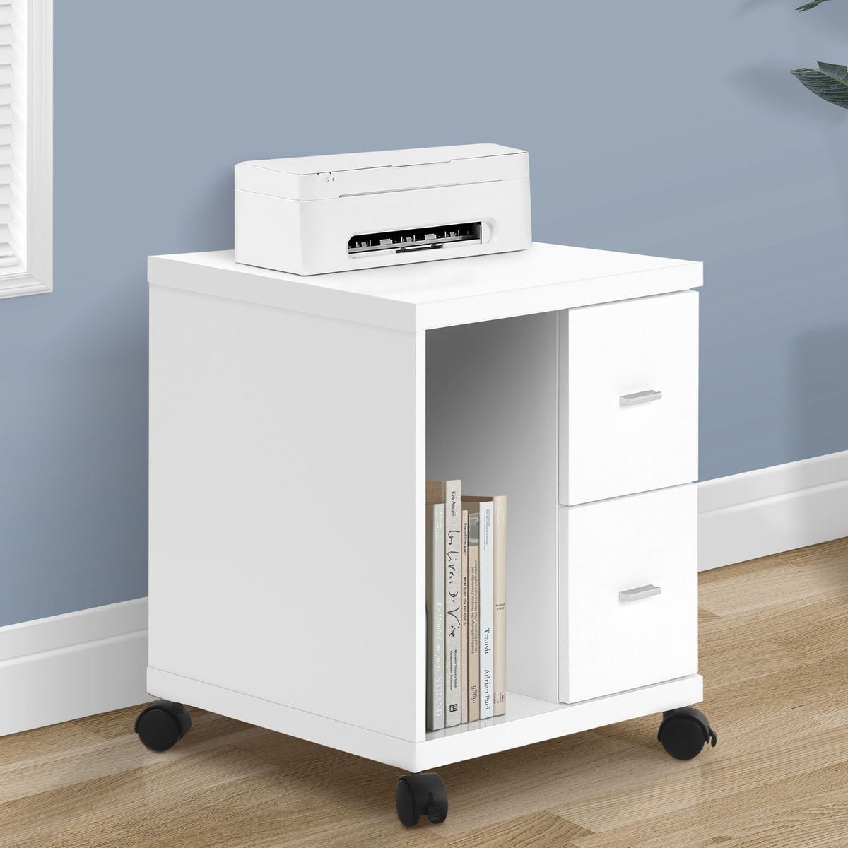 Office, File Cabinet, Printer Cart, Rolling File Cabinet, Mobile, Storage, Contemporary & Modern