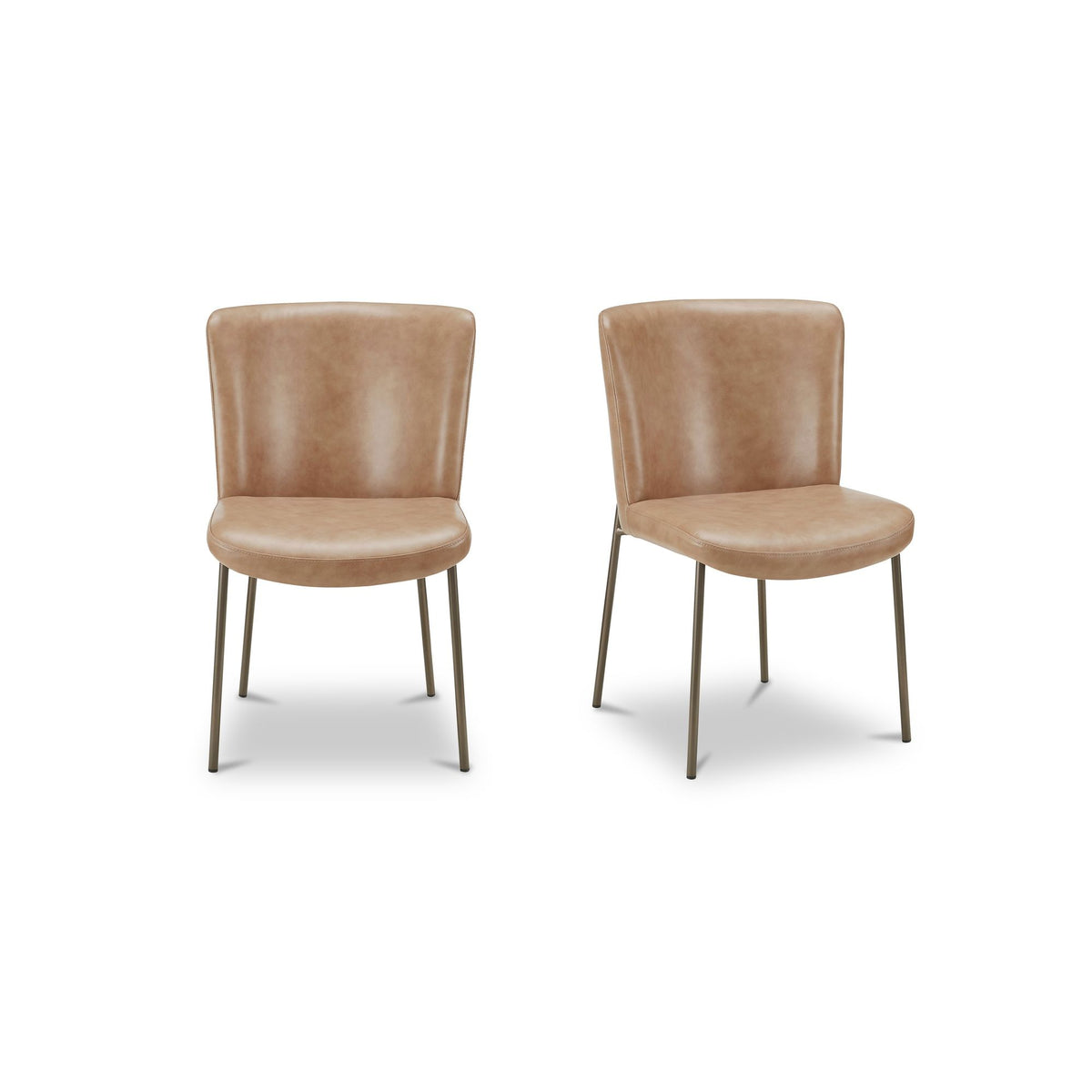 Early - Dining Chair Leather (Set of 2) - Tan