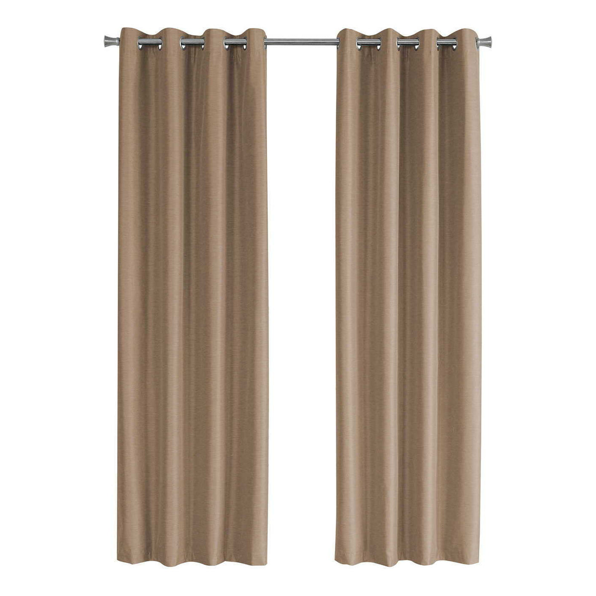 2 Pieces Set, Curtain Panel, Room Darkening, Grommet, Contemporary & Modern