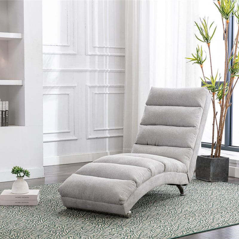 Massage Chaise Lounge Indoor With Remote Control, Ergonomic Electric Massage Lounger