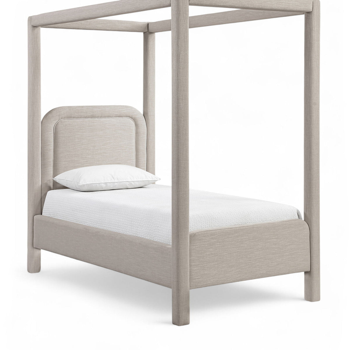 Salina - Linen Textured Fabric Upholstered Bed