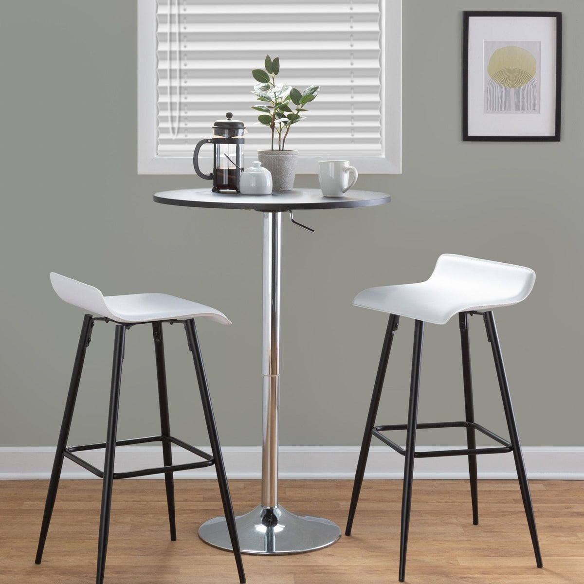 Ale - Contemporary Fixed-Height Bar Stool (Set of 2)