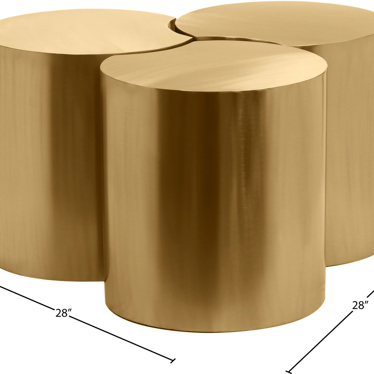 Dimple - 3 Piece Modular Coffee Table