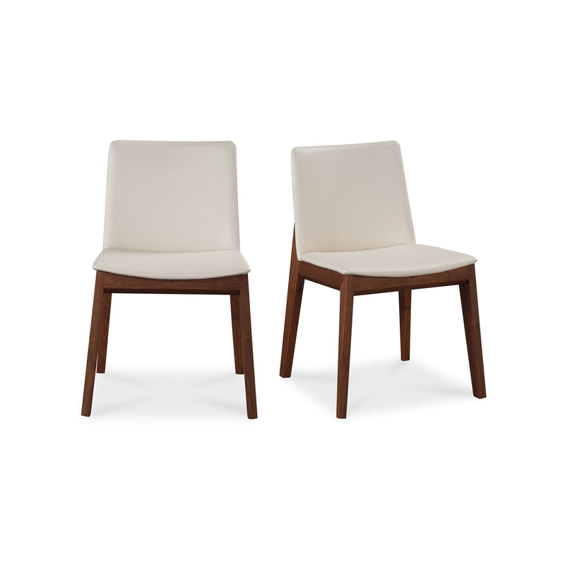 Deco - PVC Dining Chair (Set of 2) - Cream White