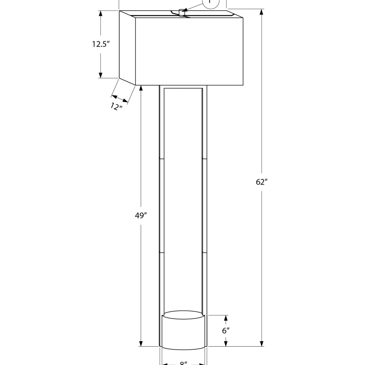 Lighting, Floor Lamp, Contemporary - Black / Beige