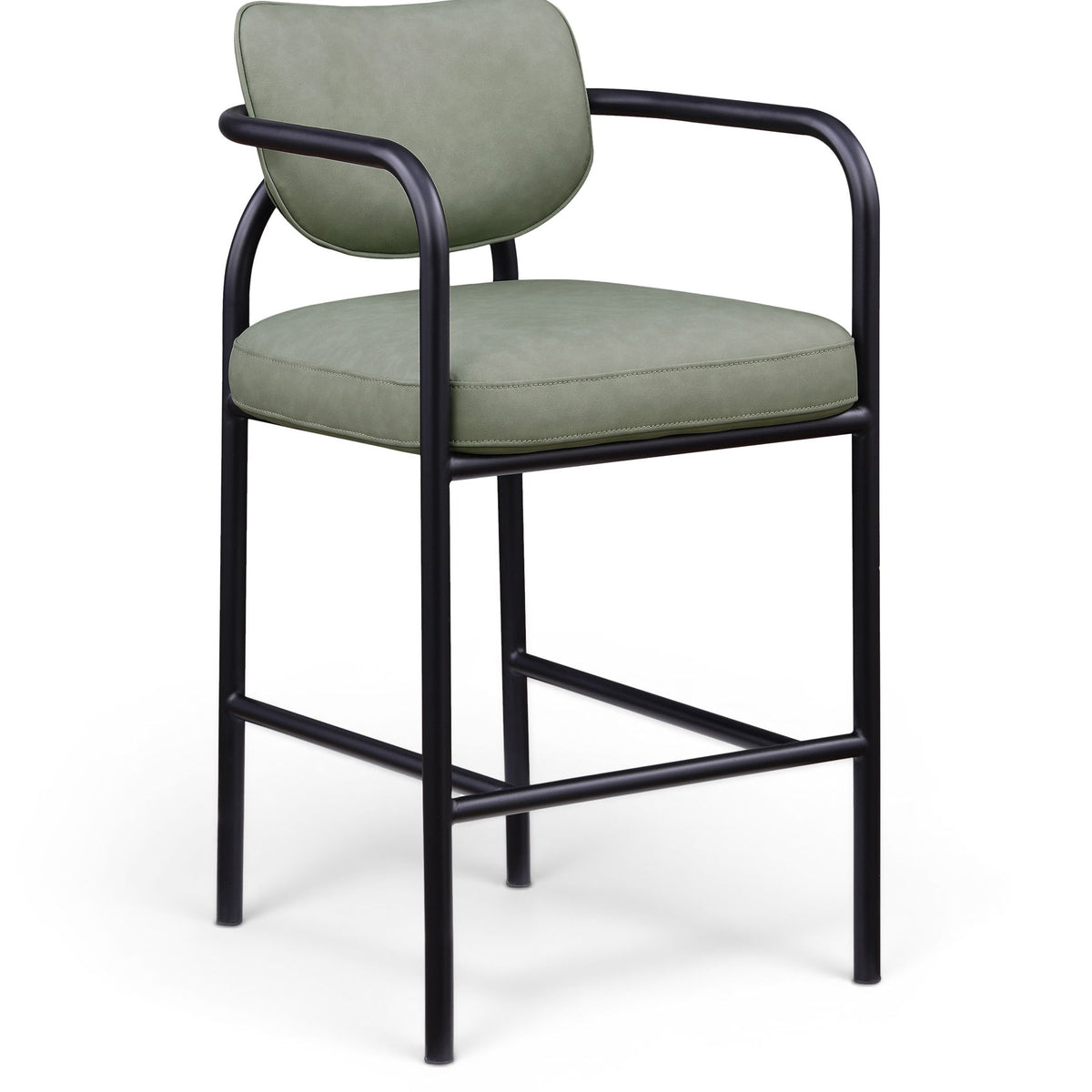 Serava - Vegan Leather Upholstered Bar Stool