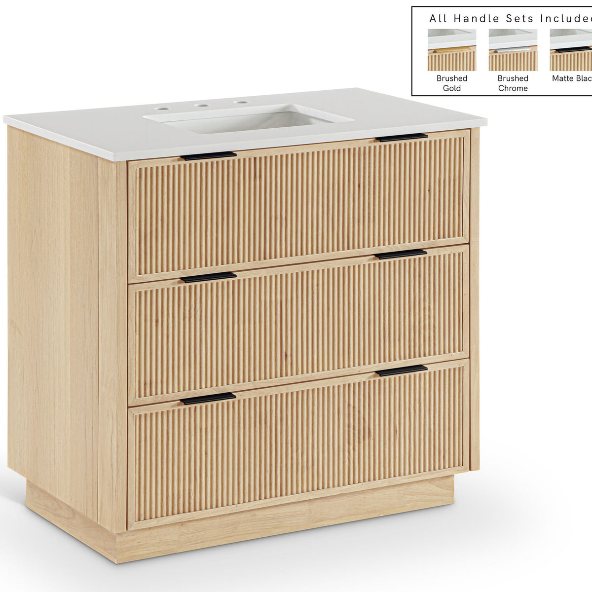 Willard - Engineered Stone And Solid Wood Bathroom Vanity
