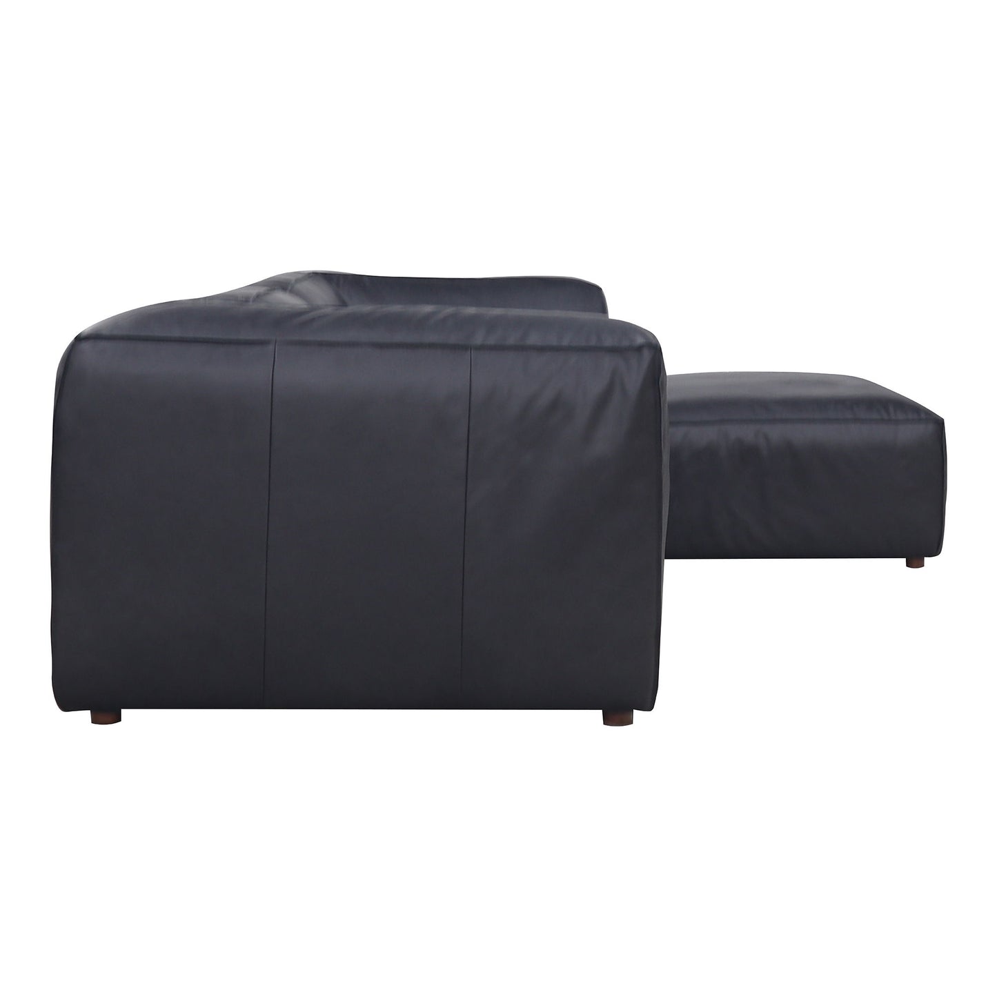 Form - Lounge Modular Sectional Vantage Black Leather