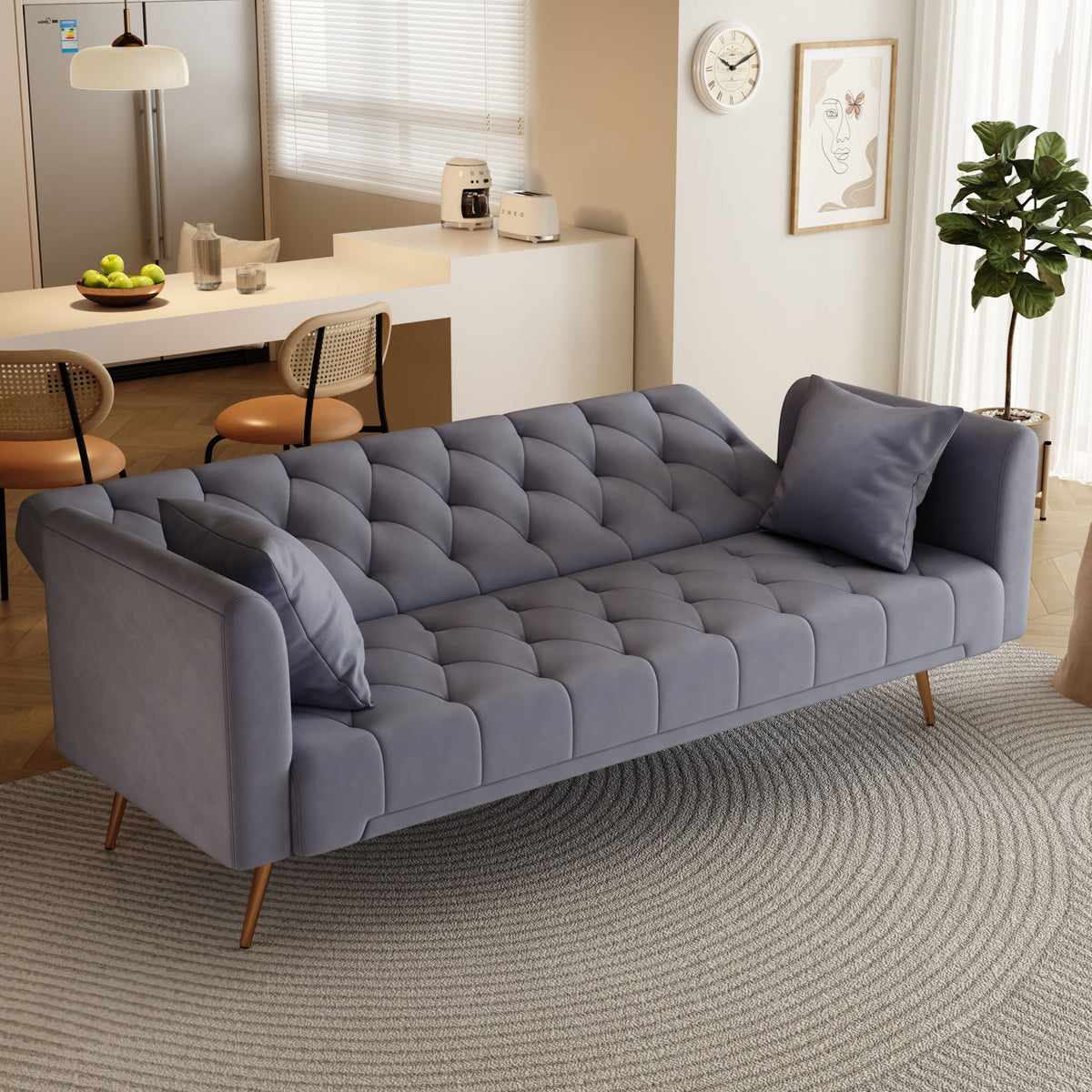 Convertible Double Folding Living Room Sofa Bed
