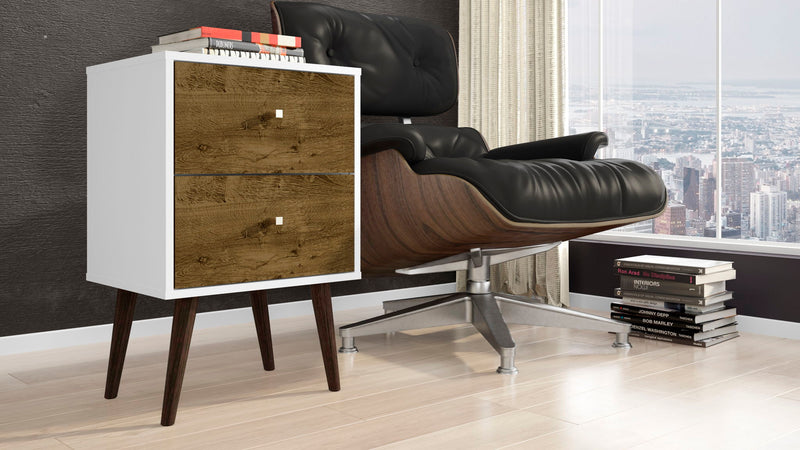 Manhattan Liberty - Nightstand Wtth White Frame