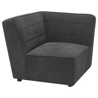 Sunny - Upholstered Corner Chair - Dark Charcoal