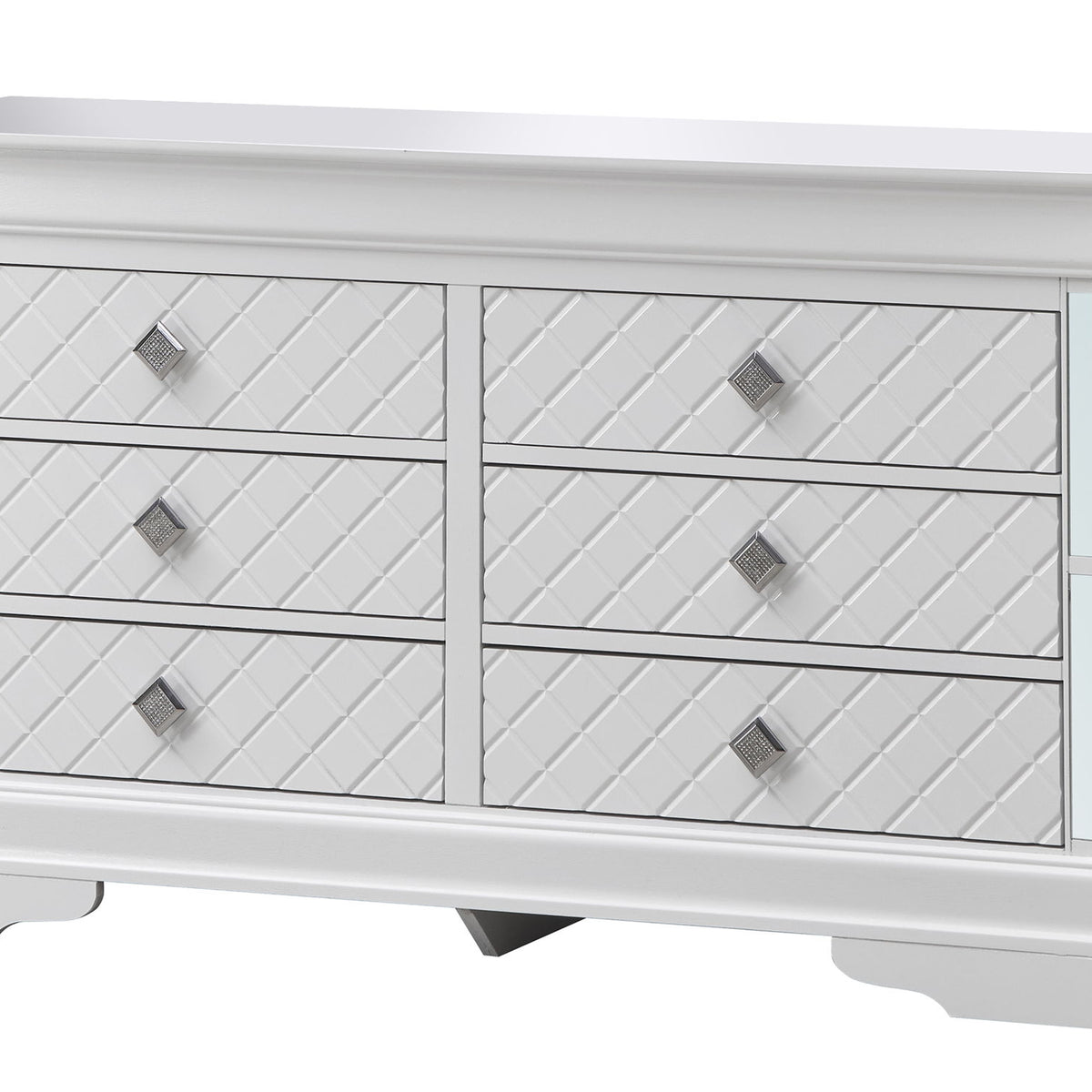 Verona - Stylish Dresser - Silver Champagne