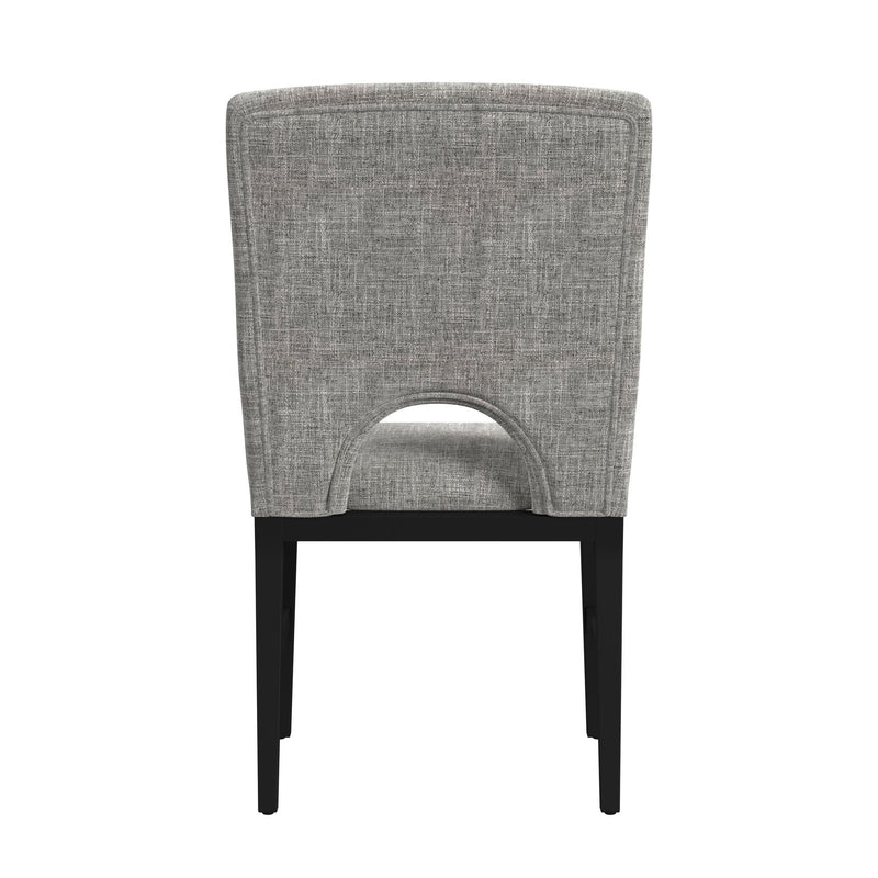 Oregon - Fabric Dining Side Chair (Set of 2) - Gray / Black