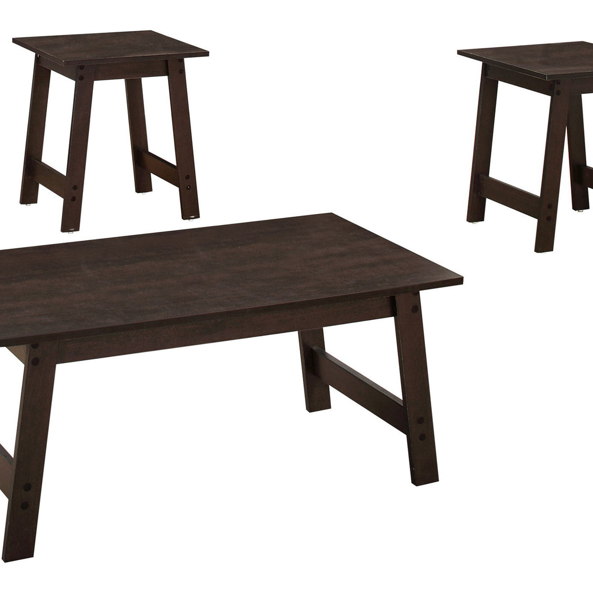 Table Set, Coffee, End, Side, Accent, Living Room Transitional (Set of 3)