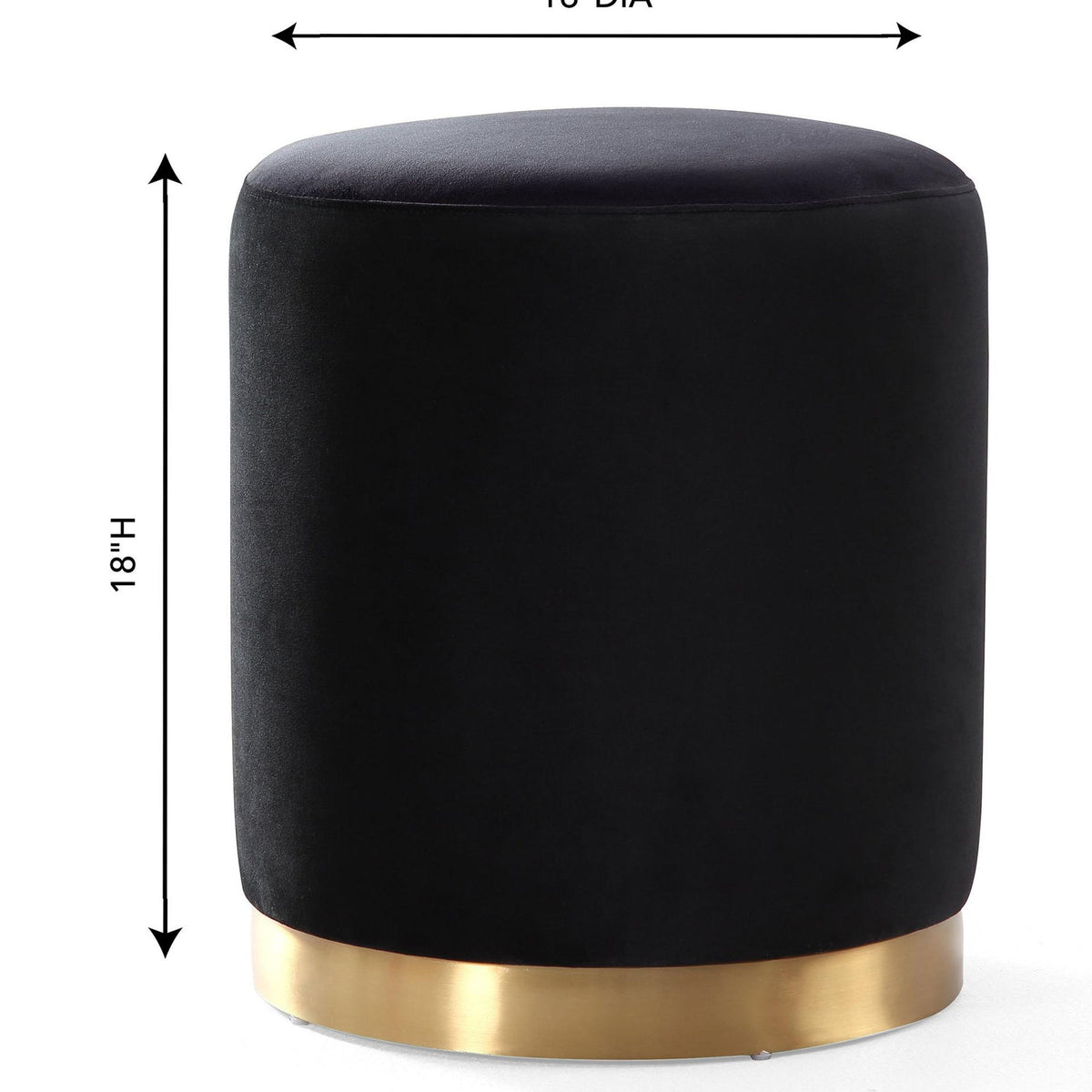 Opal - Velvet Ottoman