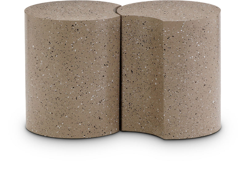 Dimple - 2 Piece Modular End Table - Terazzo Finish