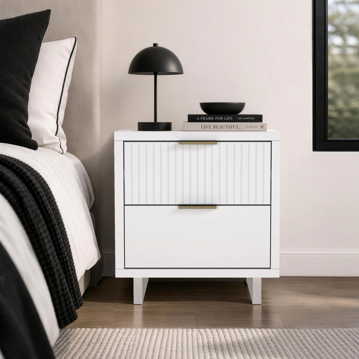 Manhattan Elara - Solid Wood Nightstand
