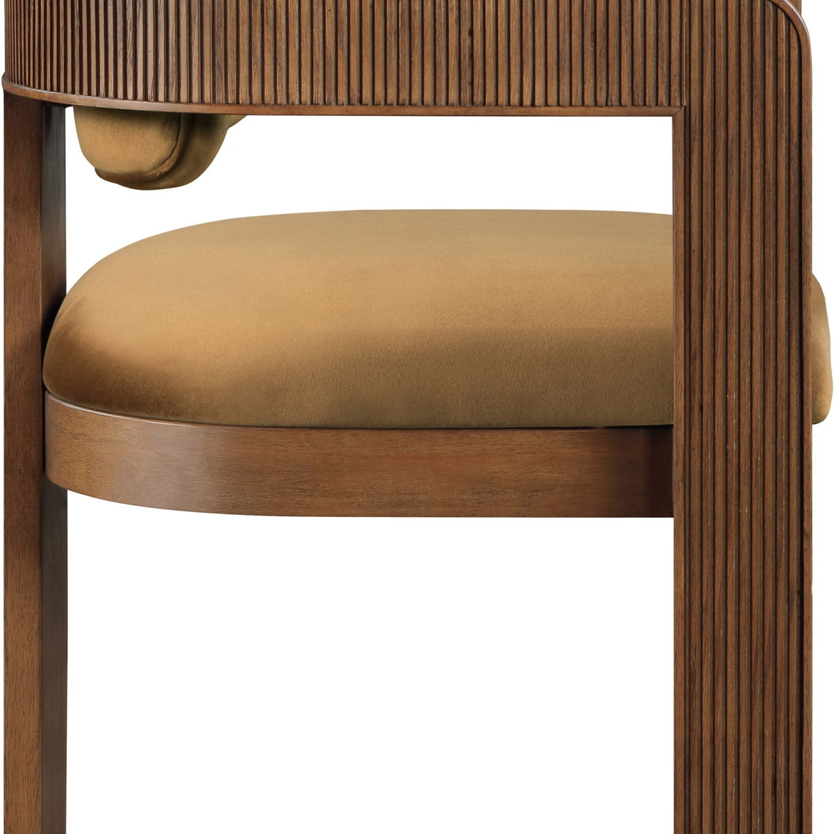 Sacha - Velvet Dining Chair With Brown Base (Set of 2)