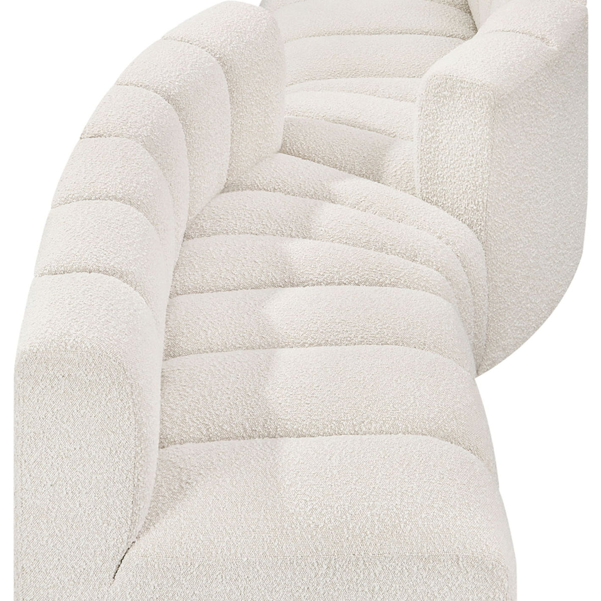 Arc - Boucle Fabric 4 Piece Sofa