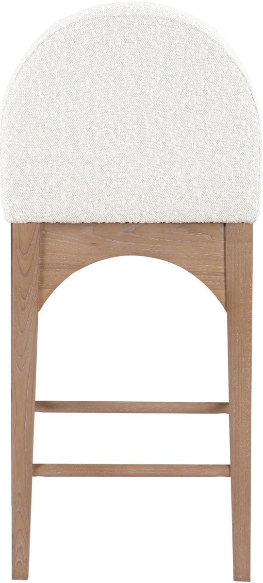 Waldorf - Boucle Stool With Natural Legs