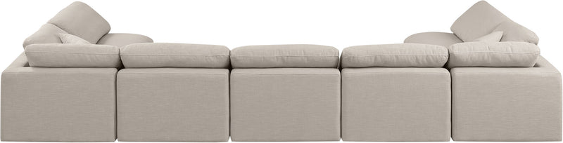 Indulge - Linen 7 Piece Modular U-Shaped Sectional