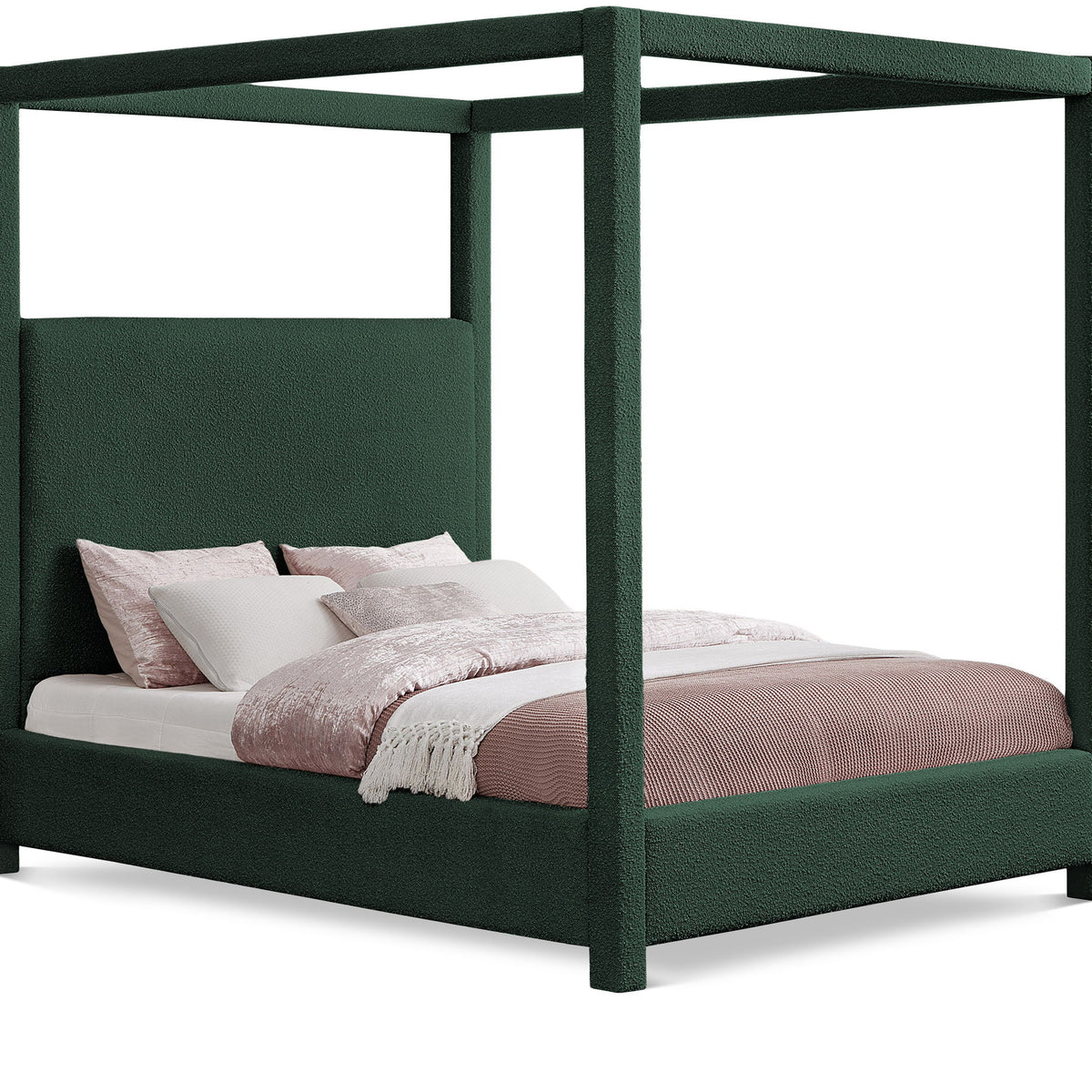 Eden - Boucle Fabric Upholstered Bed