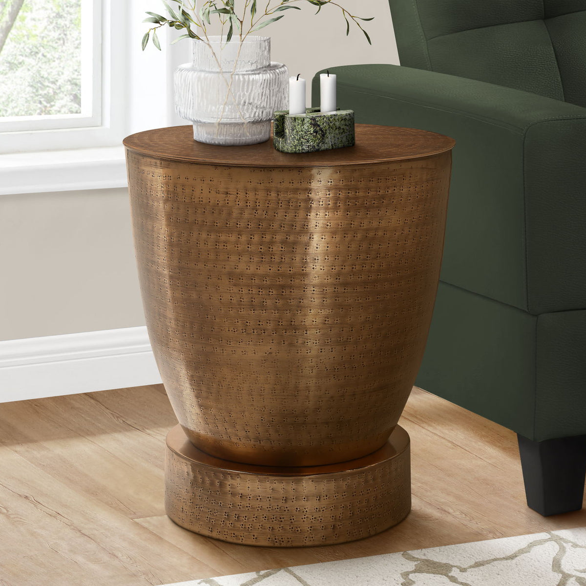 Drum Accent Side Table, Contemporary & Modern Design