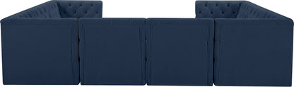 Tuft - Modular Sectional 8 Piece - Navy - Fabric