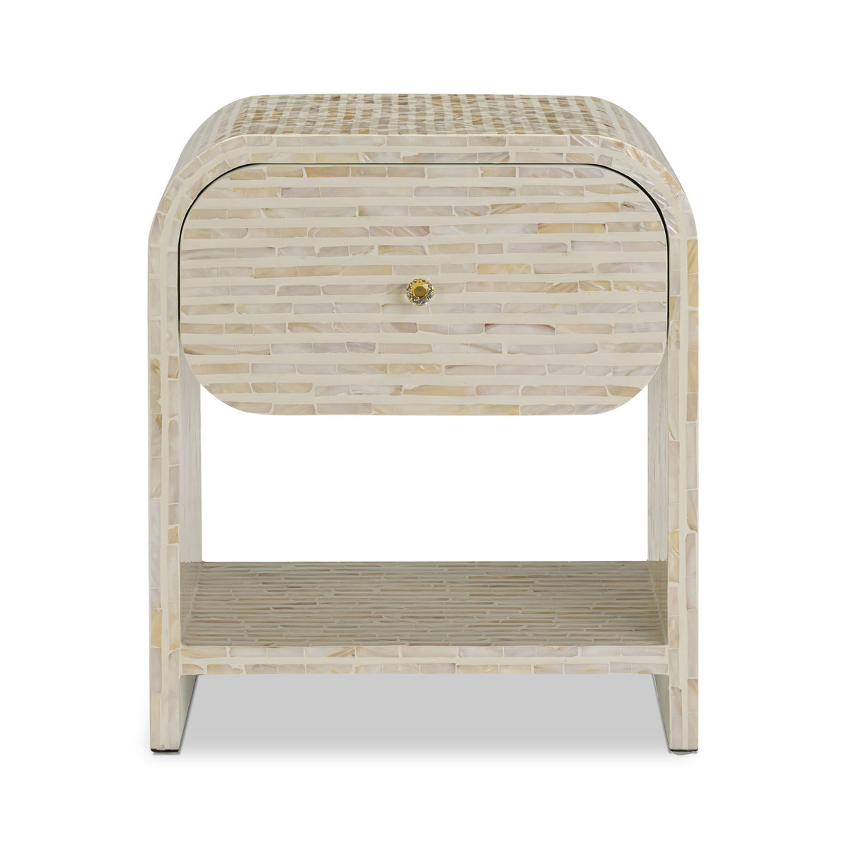 Borno - Mother Of Pearl Nightstand - Natural