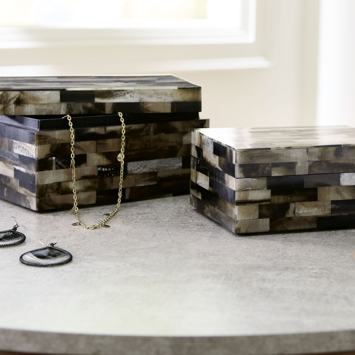 Ellford - Box Set (Set of 2) - Black / Brown / Cream