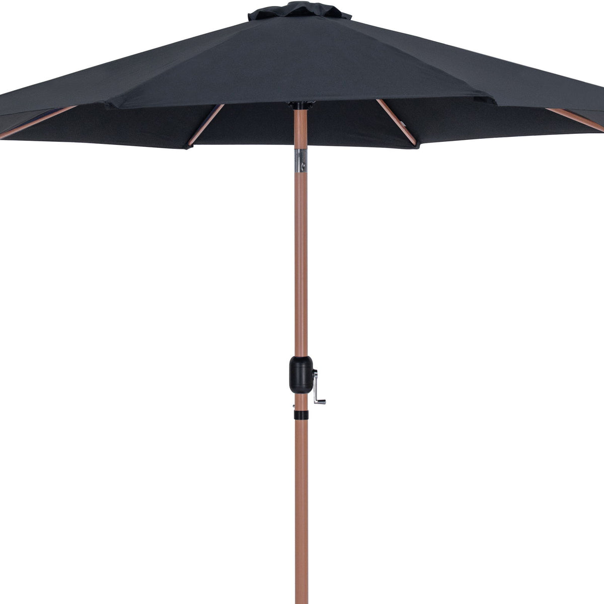 Fiji - Aluminum Patio Umbrella With Round Teak Base