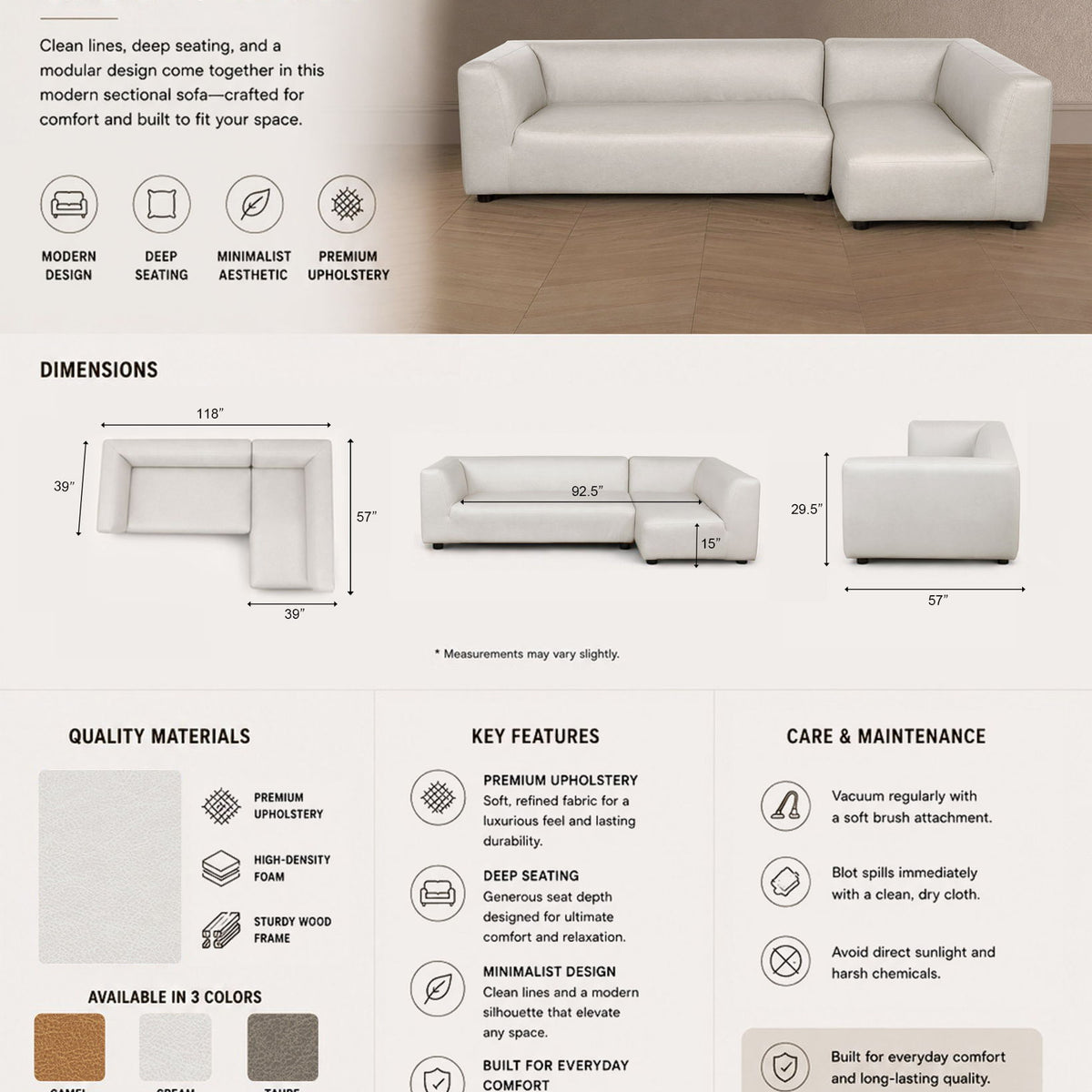 Manhattan Lukas - Sectional Sofa