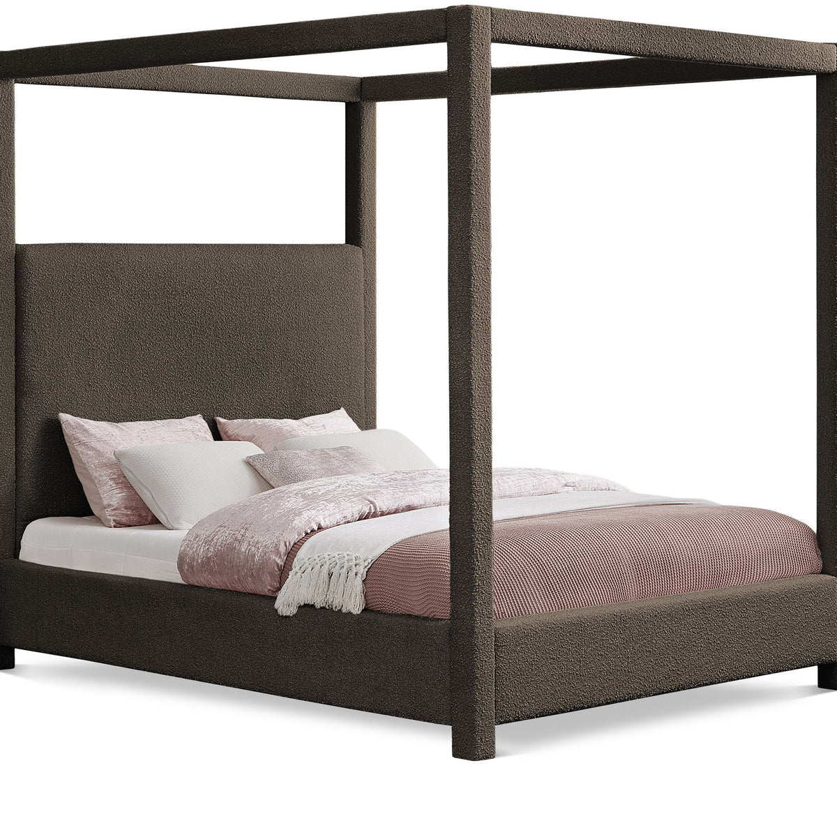 Eden - Boucle Fabric Upholstered Bed