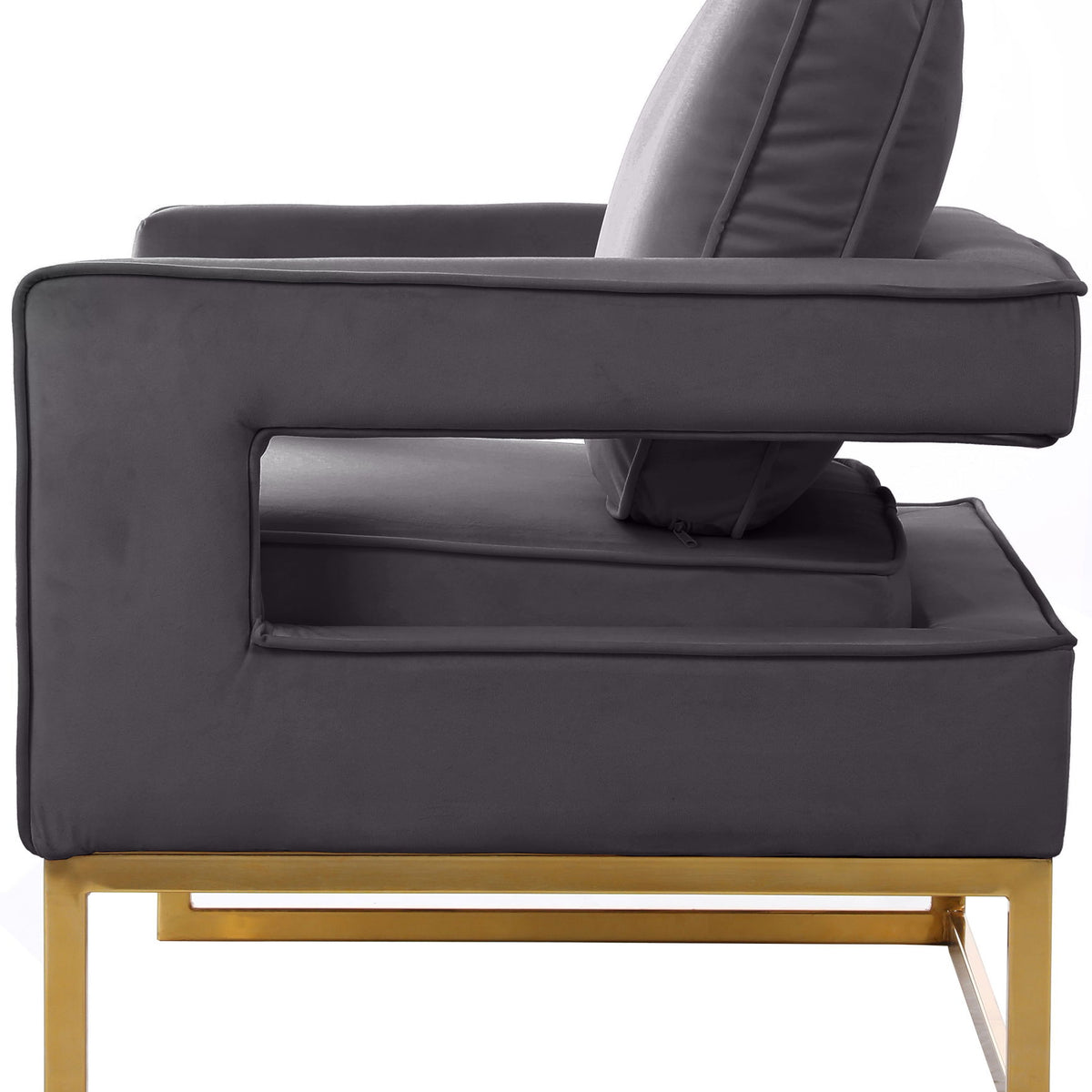 Noah - Accent Chair with Gold Legs