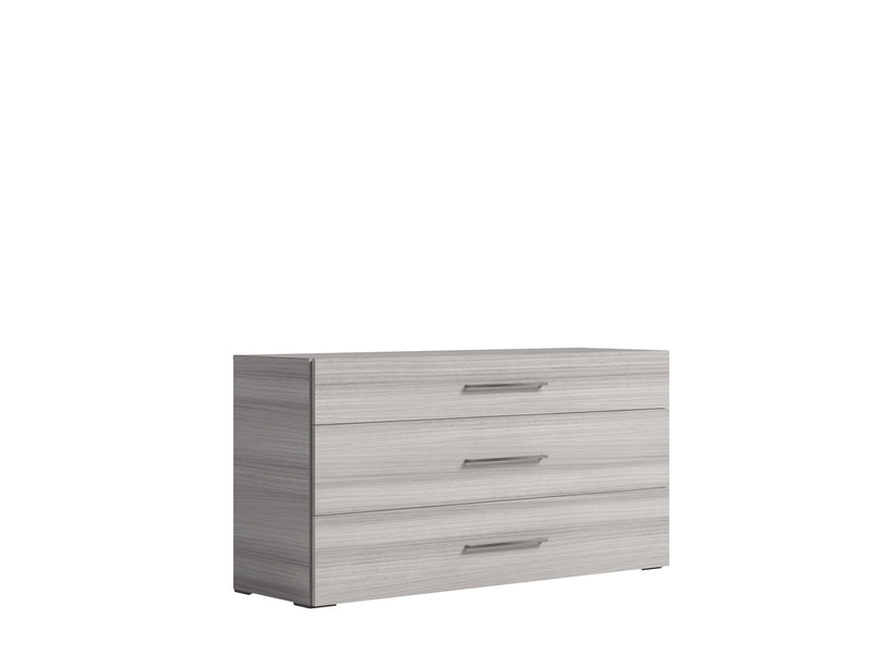 Mia - Dresser - White / Gray / Silver