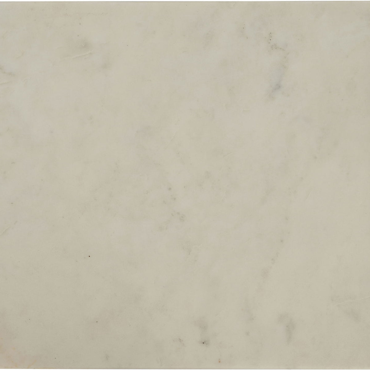 White marble tray base with corner metal posts