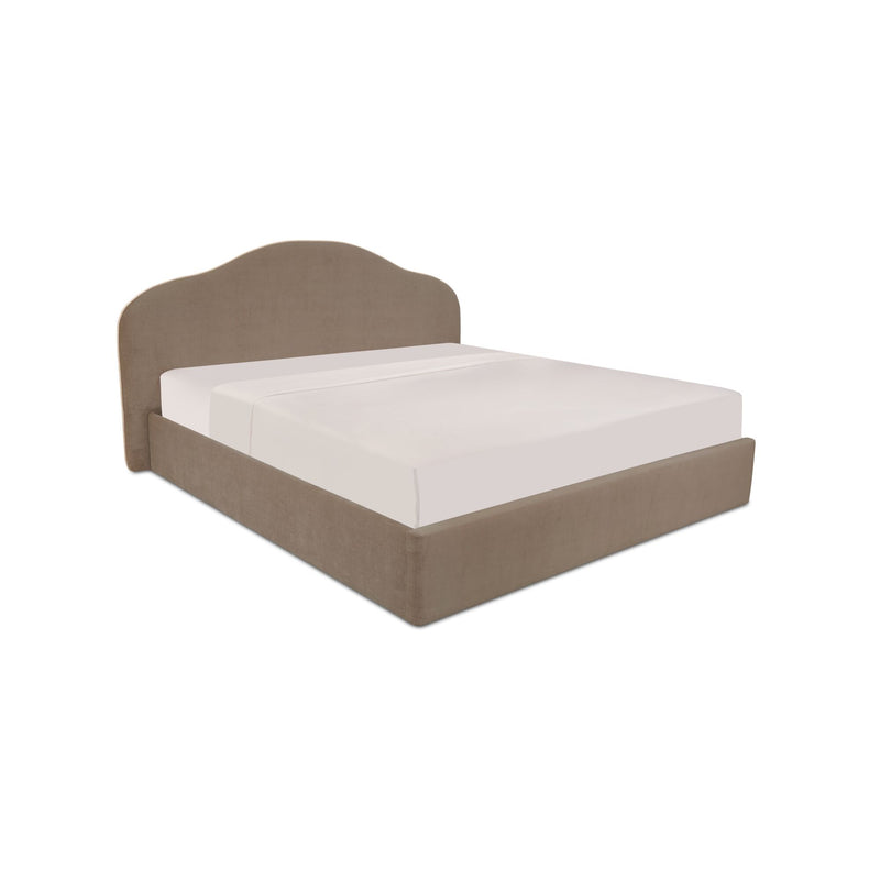 Maggie - King Storage Bed - Taupe