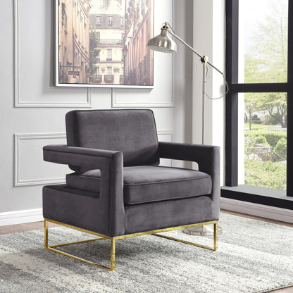 Noah - Accent Chair with Gold Legs