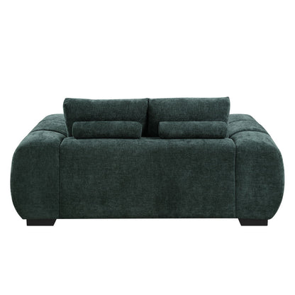 Ferrand - 2 Pieces Green Living Room Sofa & Loveseat Set - Green