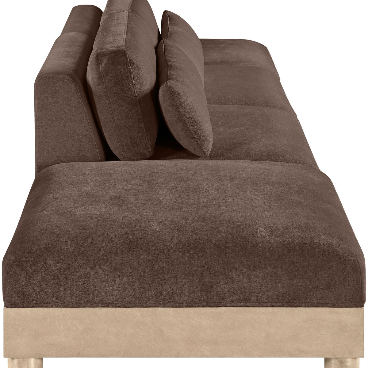 Turin - Chenille Fabric Upholstered Modular Sectional - Brown