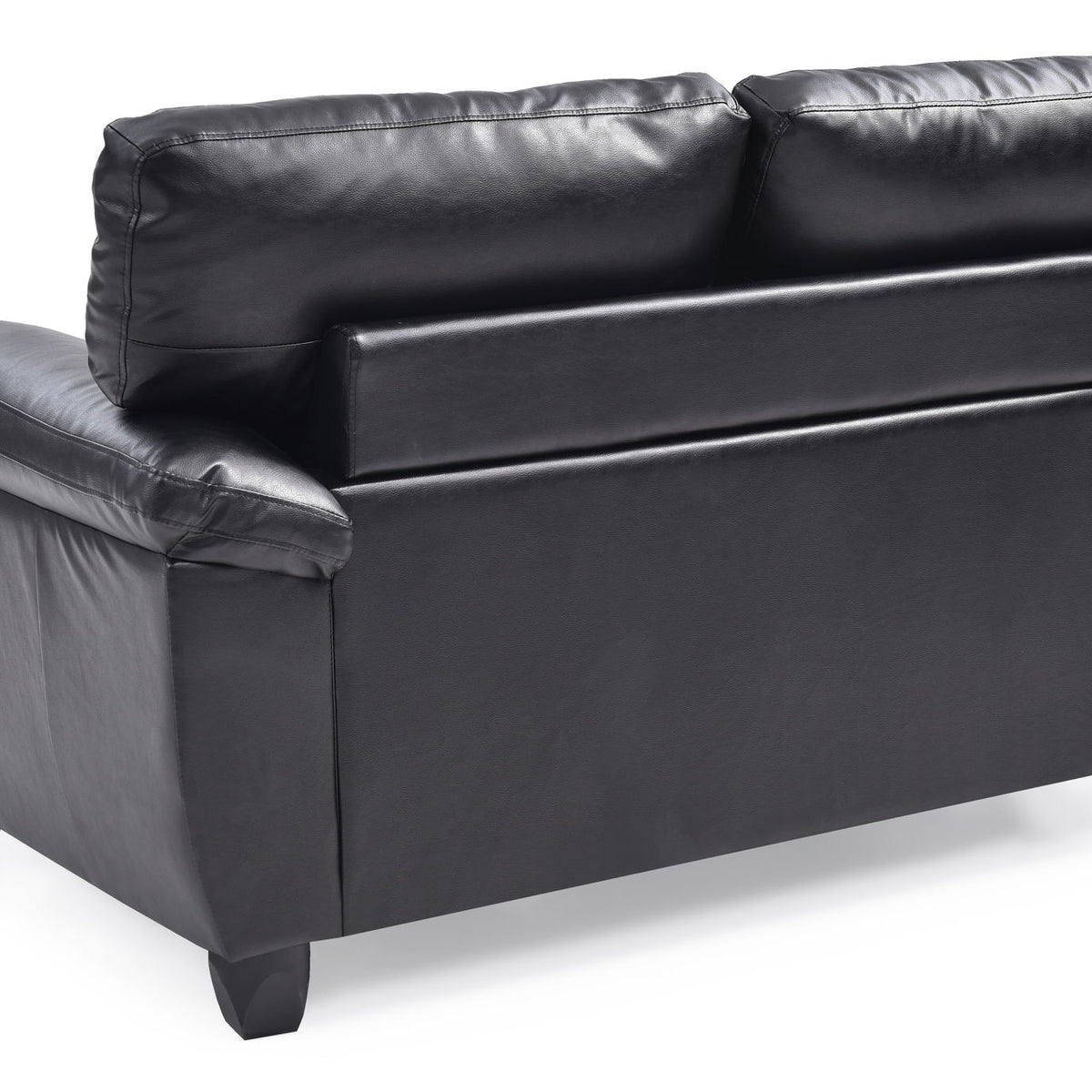 Stylish Loveseat With Padded Arms