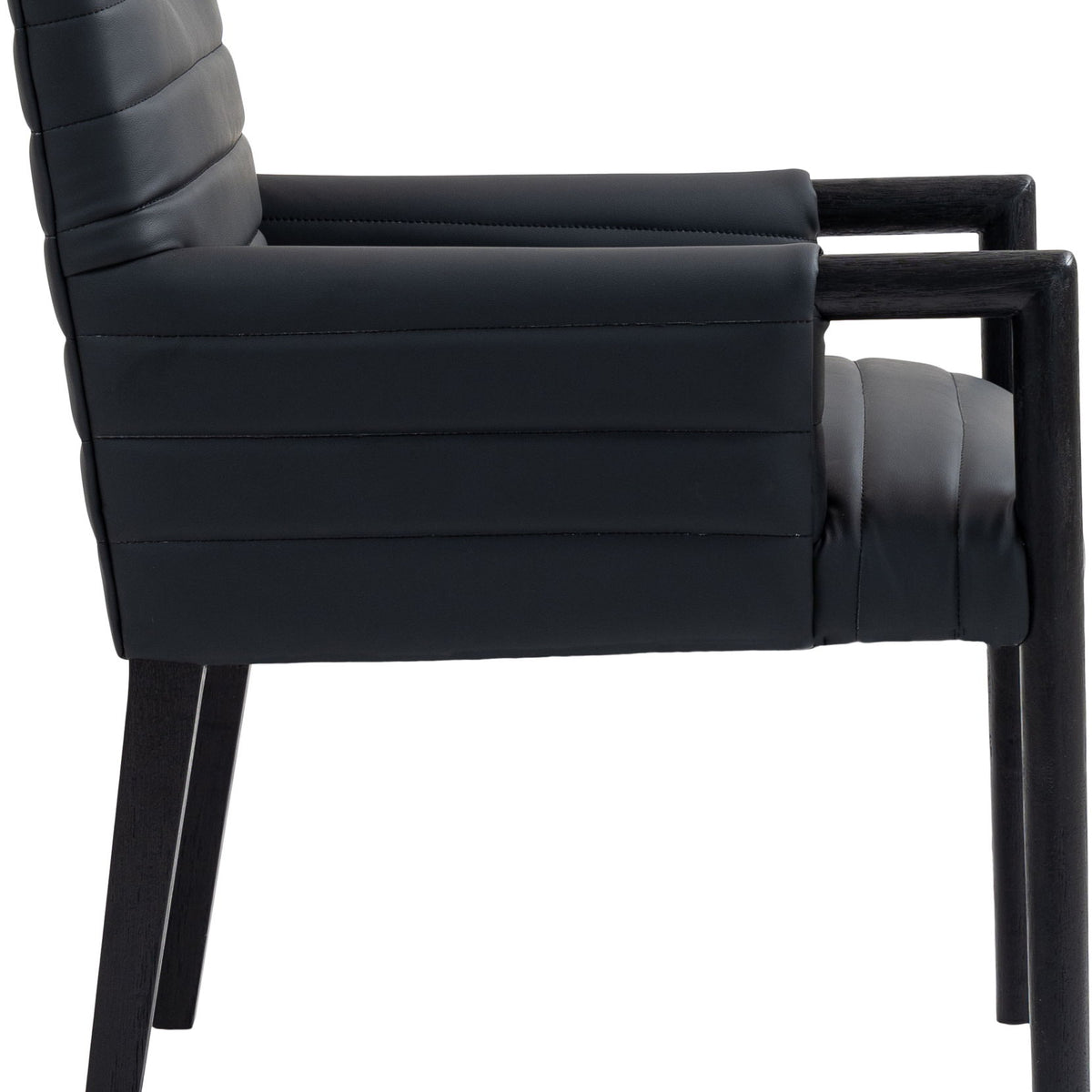 Aimee - Dining Arm Chair - Black Legs