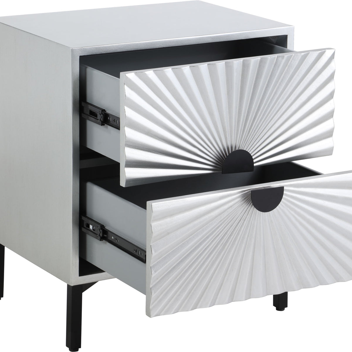 Glitz - Side Table - Antique Silver