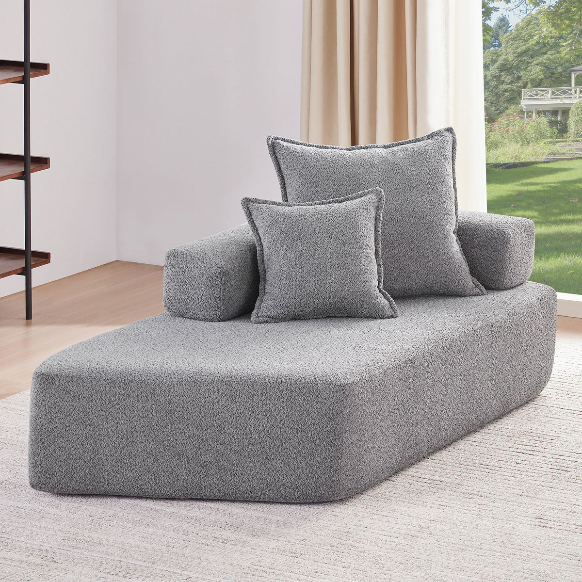 Frame For Oversized Modular U Shaped Sectional, Floor Couch Convertible Compressed Couch Spacious Foam Filled Sofa