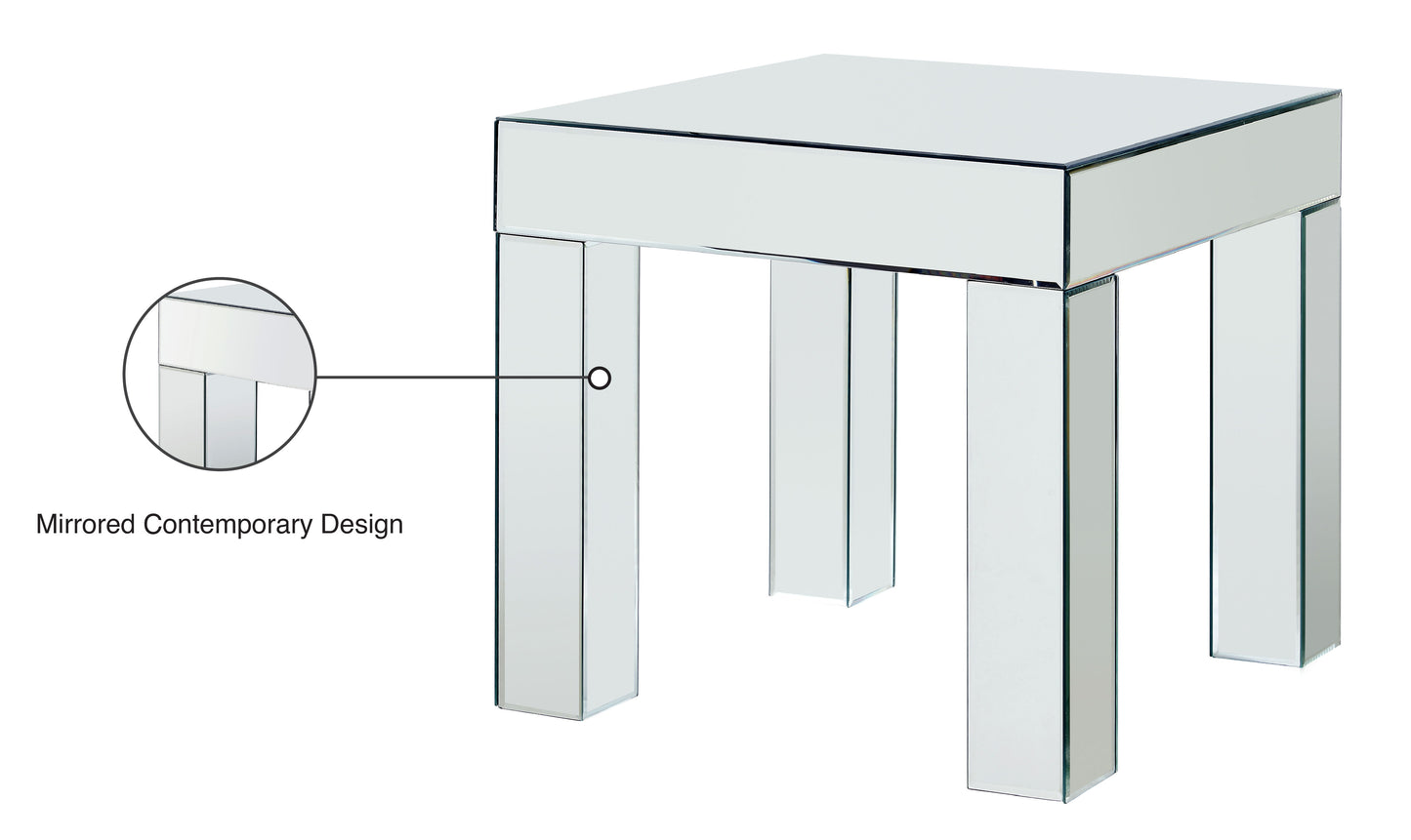 Lainy - End Table - Pearl Silver