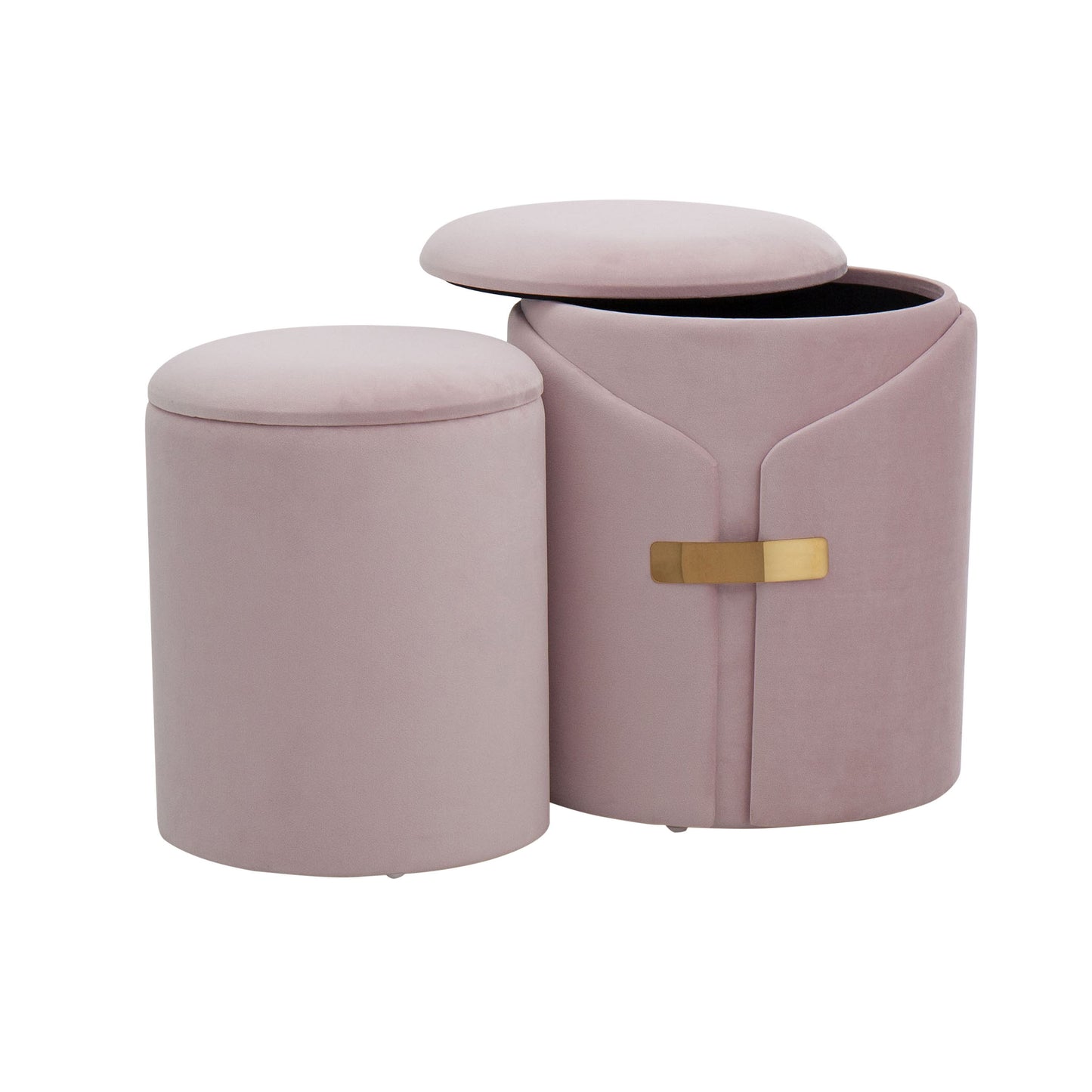 Dahlia - Contemporary / Glam Nesting Ottoman Set